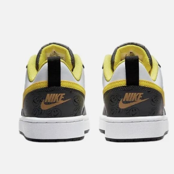 Nike Court Borough Low 2 SE GS “White/Yellow Strike” – Size 6Y (DO6688-100) - Picture 3 of 3